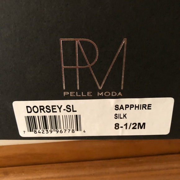 D’orsay Sapphire Satin heels - Picture 4 of 5